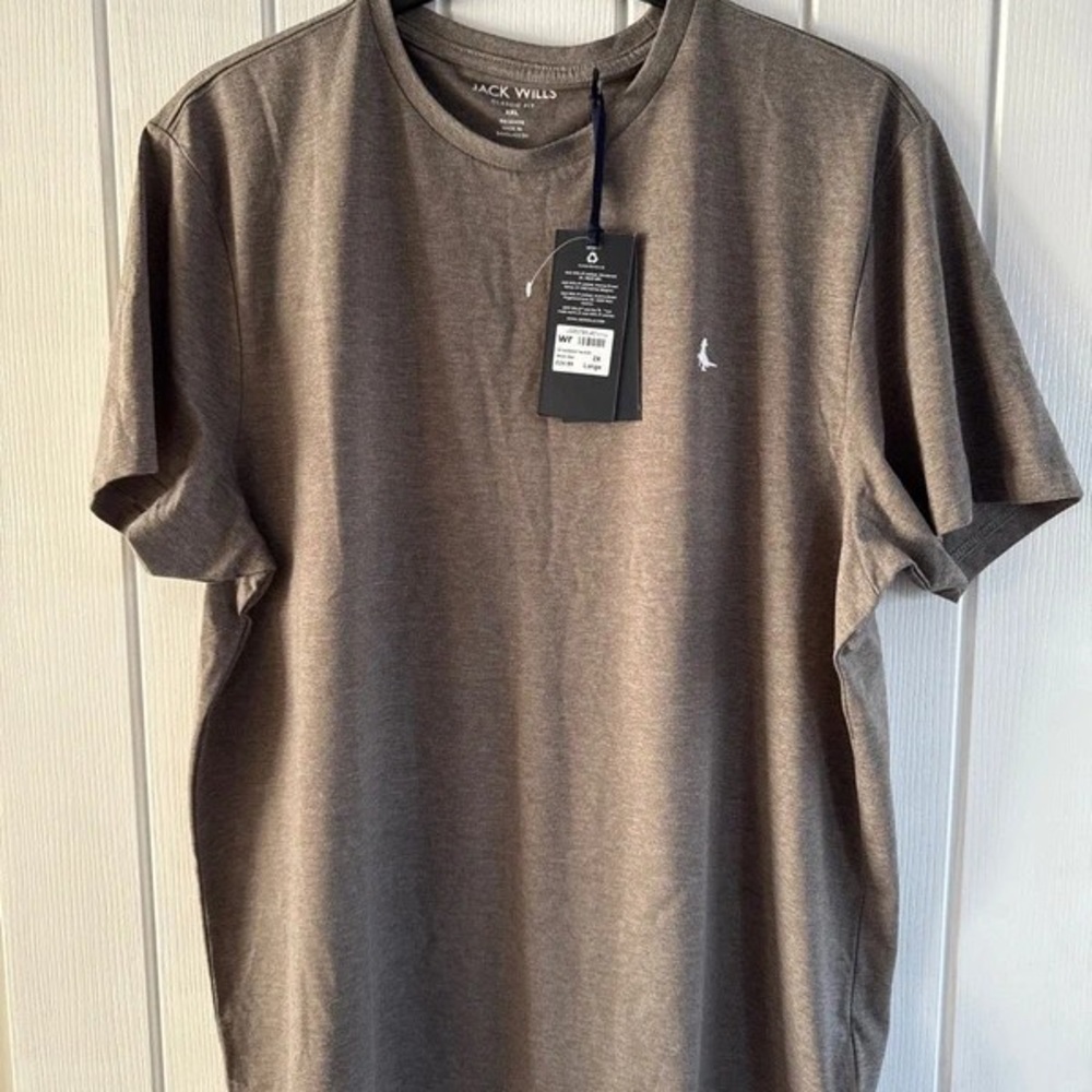 Jack Wills Men's Brown Short Sleeve Tee